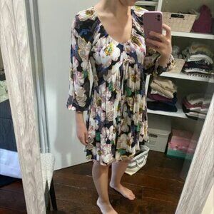 Anthropologie Long sleeve floral dress, Size XS